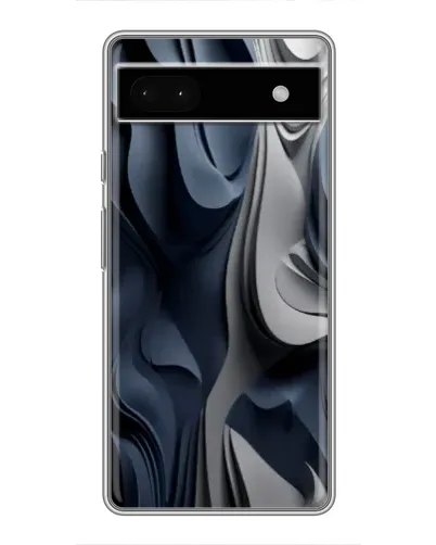 Чохол для Google Pixel 6a з картинкою «Об'ємні сині складки»