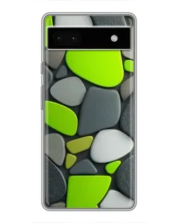 Чохол для Google Pixel 6a з картинкою «Яскрава неонова галька»