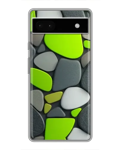 Чохол для Google Pixel 6a з картинкою «Яскрава неонова галька»