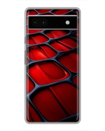 Чохол для Google Pixel 6a з картинкою «Червона глянцева сітка»