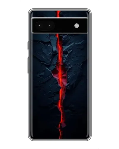 Чохол для Google Pixel 6a з картинкою «Червона лавова тріщина»