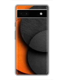 Чохол для Google Pixel 6a з картинкою «Геометрія помаранчевих кіл»