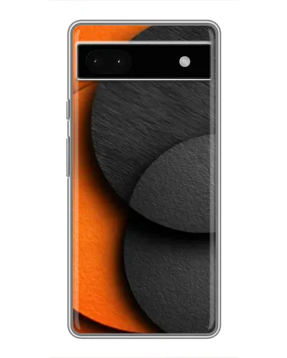 Чохол для Google Pixel 6a з картинкою «Геометрія помаранчевих кіл»