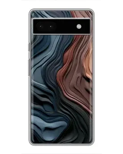 Чохол для Google Pixel 6a з картинкою «Кольорові хвилі каньйону»