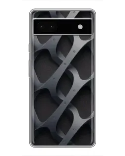 Чохол для Google Pixel 6a з картинкою «Об'ємне сіре плетіння»