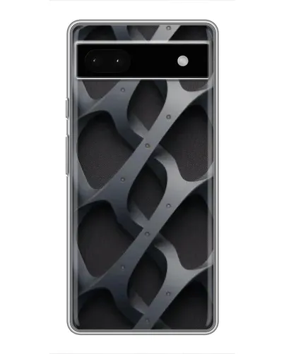 Чохол для Google Pixel 6a з картинкою «Об'ємне сіре плетіння»