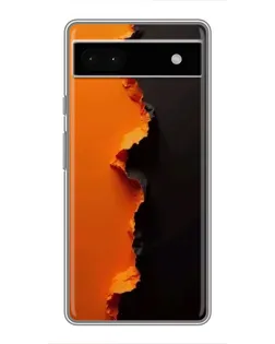Чохол для Google Pixel 6a з картинкою «Помаранчевий розлом»