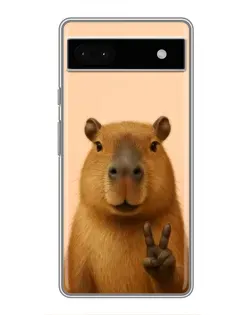 Чохол для Google Pixel 6a з картинкою «Капібара вікторія»