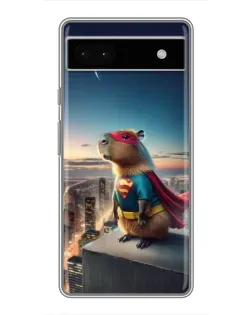 Чохол для Google Pixel 6a з картинкою «Капі-мен супергерой»
