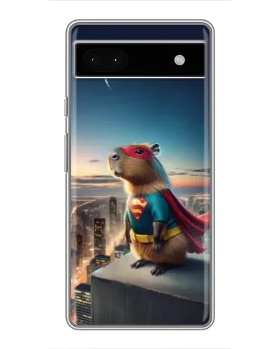 Чохол для Google Pixel 6a з картинкою «Капі-мен супергерой»