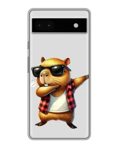 Чохол для Google Pixel 6a з картинкою «Капібара репер даб»