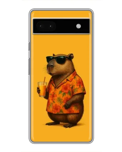 Чохол для Google Pixel 6a з картинкою «Капібара на відпочинку»