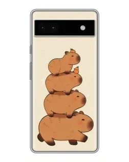 Чохол для Google Pixel 6a з картинкою «Вежа з капібар»