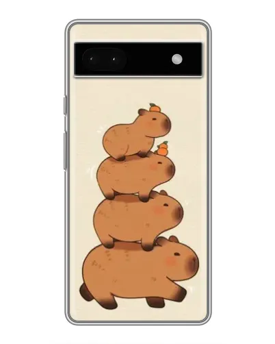 Чохол для Google Pixel 6a з картинкою «Вежа з капібар»