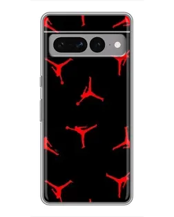 Чохол для Google Pixel 7 Pro з картинкою «Jordan Red Pattern»
