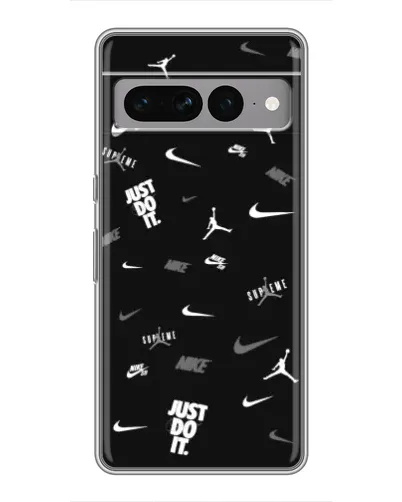 Чохол для Google Pixel 7 Pro з картинкою «Nike Black Pattern»