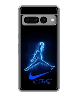 Чохол для Google Pixel 7 Pro з картинкою «Jordan Neon Blue»