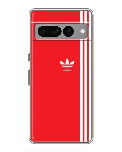 Чохол для Google Pixel 7 Pro з картинкою «Червоний мінімалізм Adidas»