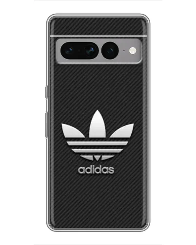 Чохол для Google Pixel 7 Pro з картинкою «Adidas Карбонова текстура»