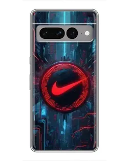 Чохол для Google Pixel 7 Pro з картинкою «Техногенний стиль Nike»