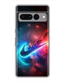 Чохол для Google Pixel 7 Pro з картинкою «Вогняний логотип Nike»
