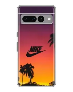 Чохол для Google Pixel 7 Pro з картинкою «Nike на заході сонця»