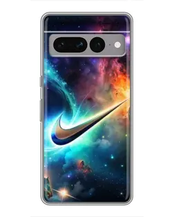 Чохол для Google Pixel 7 Pro з картинкою «Космічний Nike Swoosh»