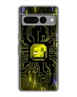 Чохол для Google Pixel 7 Pro з картинкою «Nike — золота іскра»