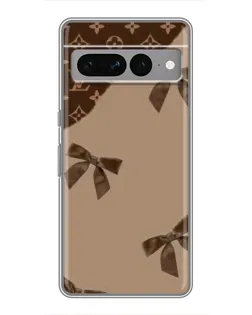 Чохол для Google Pixel 7 Pro з картинкою «LV — кавовий атлас»