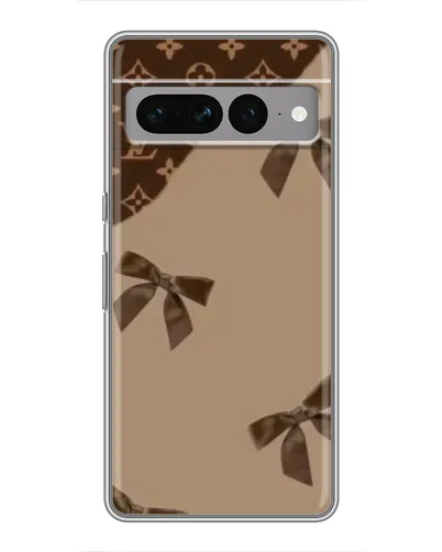 Чохол для Google Pixel 7 Pro з картинкою «LV — кавовий атлас»