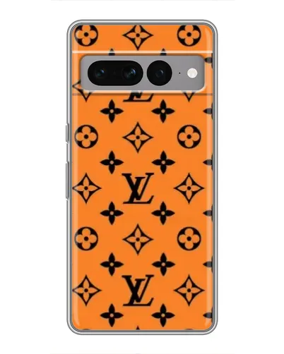 Чохол для Google Pixel 7 Pro з картинкою «Помаранчевий стиль LV»