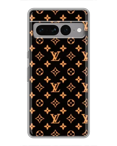 Чохол для Google Pixel 7 Pro з картинкою «Золота монограма LV»