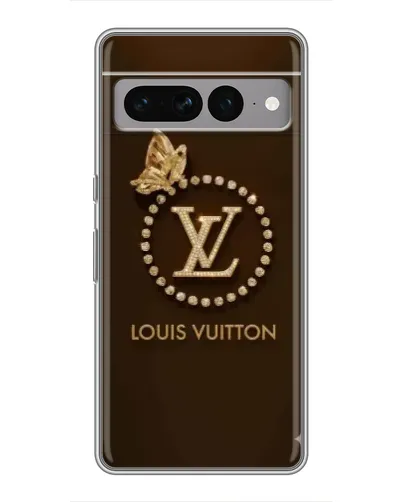 Чохол для Google Pixel 7 Pro з картинкою «LV — золота печатка»