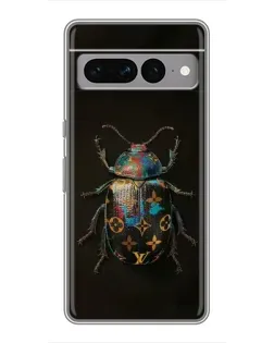 Чохол для Google Pixel 7 Pro з картинкою «LV — мармуровий принт»