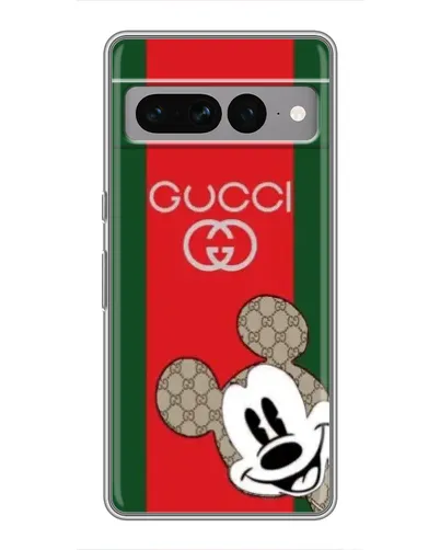 Чохол для Google Pixel 7 Pro з картинкою «Gucci — смуги та Міккі»