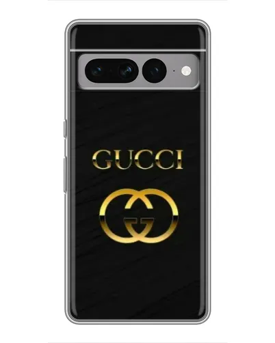 Чохол для Google Pixel 7 Pro з картинкою «Золотий логотип Gucci»