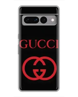 Чохол для Google Pixel 7 Pro з картинкою «Gucci — червоний логотип»