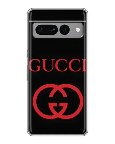 Чохол для Google Pixel 7 Pro з картинкою «Gucci — червоний логотип»