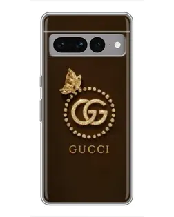 Чохол для Google Pixel 7 Pro з картинкою «Gucci — золотий метелик»