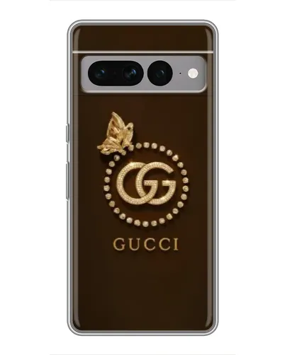 Чохол для Google Pixel 7 Pro з картинкою «Gucci — золотий метелик»