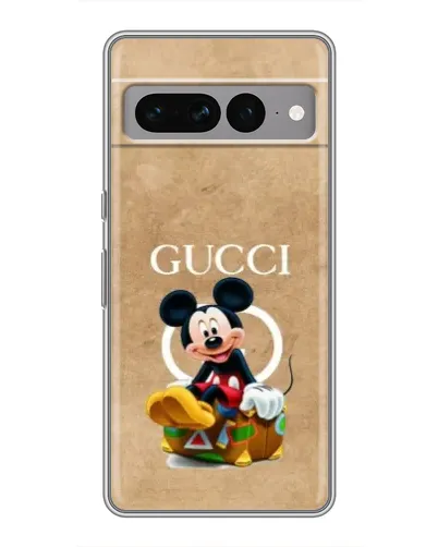 Чохол для Google Pixel 7 Pro з картинкою «Міккі Маус Gucci — крафт»