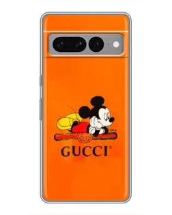 Чохол для Google Pixel 7 Pro з картинкою «Міккі Маус Gucci — помаранч»