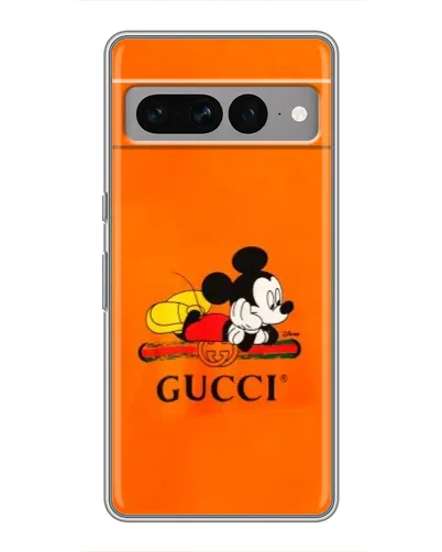 Чохол для Google Pixel 7 Pro з картинкою «Міккі Маус Gucci — помаранч»