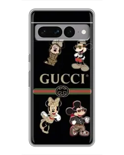 Чохол для Google Pixel 7 Pro з картинкою «Gucci — герої Disney та монограма»