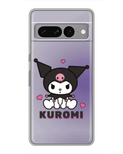 Чохол для Google Pixel 7 Pro з картинкою «Kuromi — фіолетовий арт»