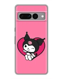 Чохол для Google Pixel 7 Pro з картинкою «Kuromi — любов у серці»