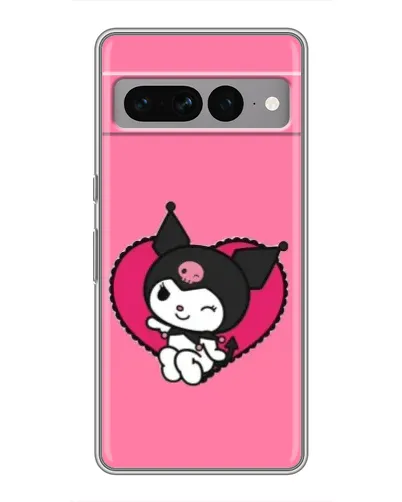 Чохол для Google Pixel 7 Pro з картинкою «Kuromi — любов у серці»