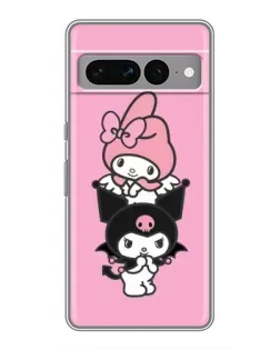Чохол для Google Pixel 7 Pro з картинкою «Тріо My Melody та Kuromi»
