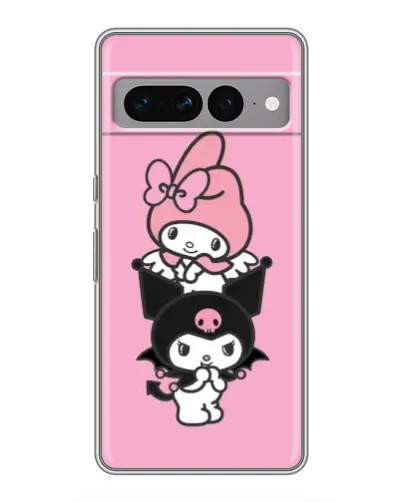 Чохол для Google Pixel 7 Pro з картинкою «Тріо My Melody та Kuromi»