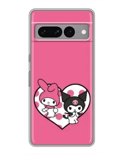 Чохол для Google Pixel 7 Pro з картинкою «Kuromi та My Melody»